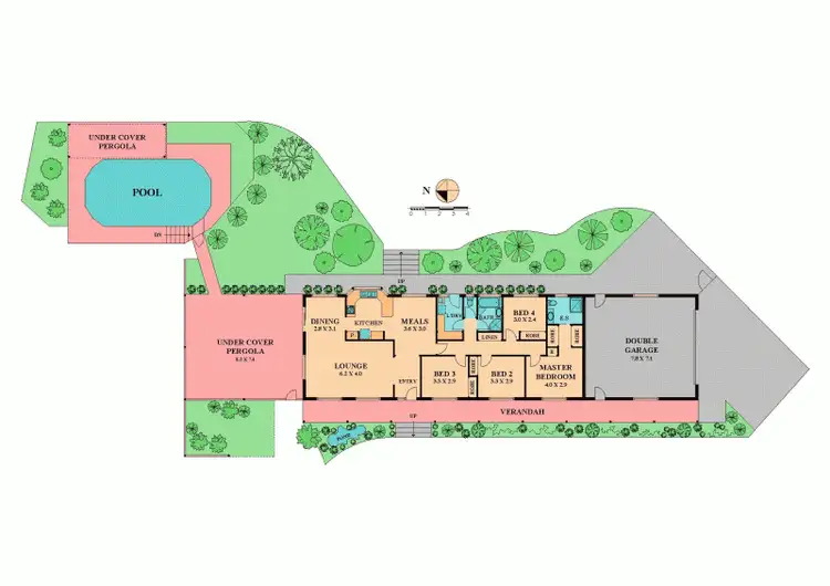 Floorplan of Homely house listing, 4 Budd Avenue, Wallan VIC 3756
