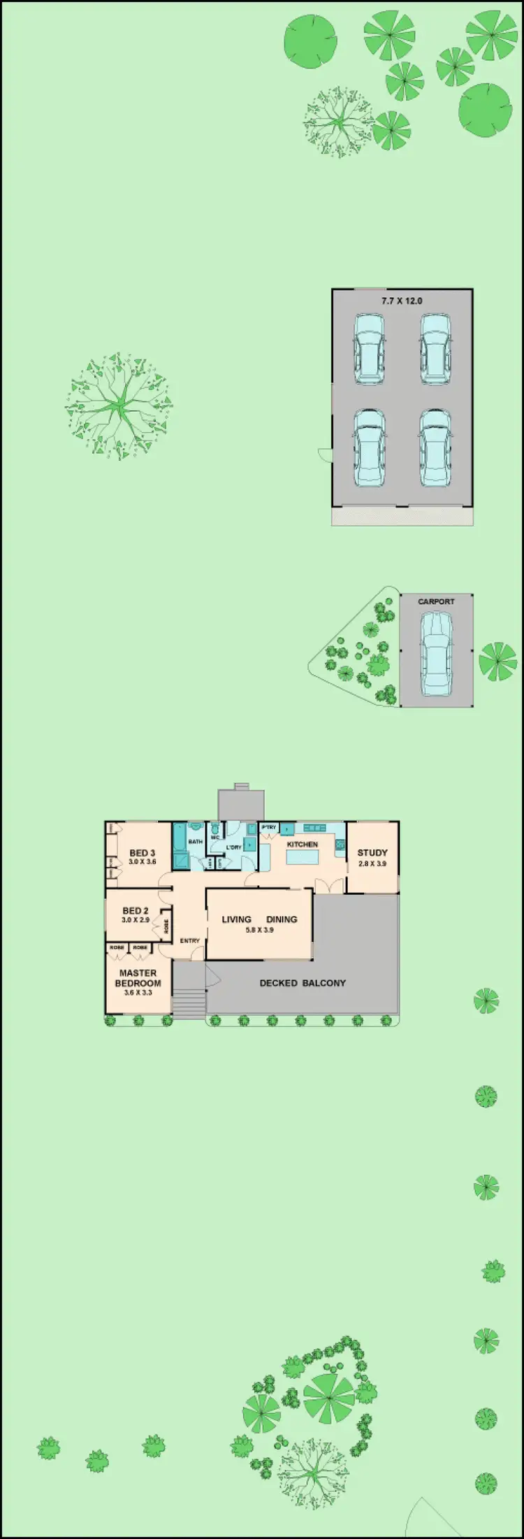 Floorplan of Homely house listing, 2 COOKE DRIVE, Pyalong VIC 3521