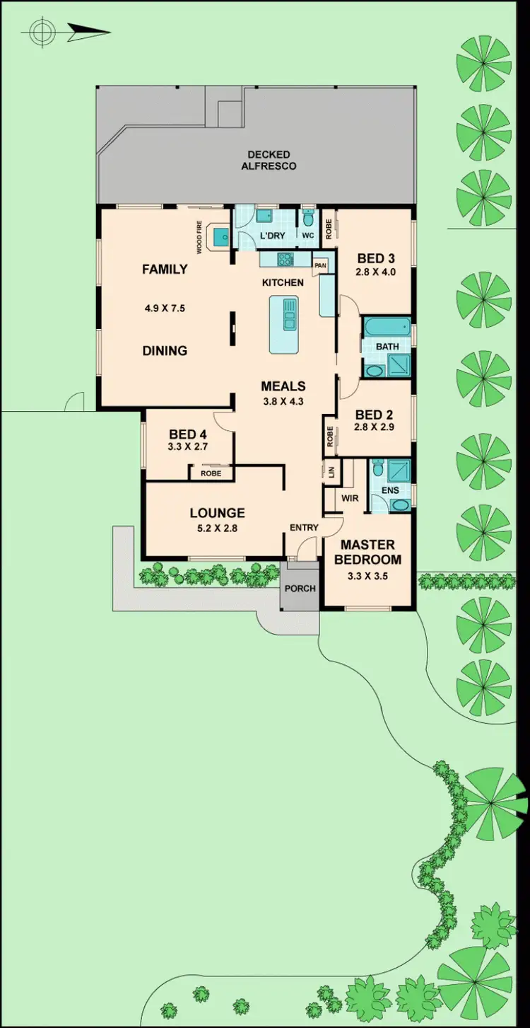 Floorplan of Homely house listing, 149 RAGLAN STREET, Wallan VIC 3756