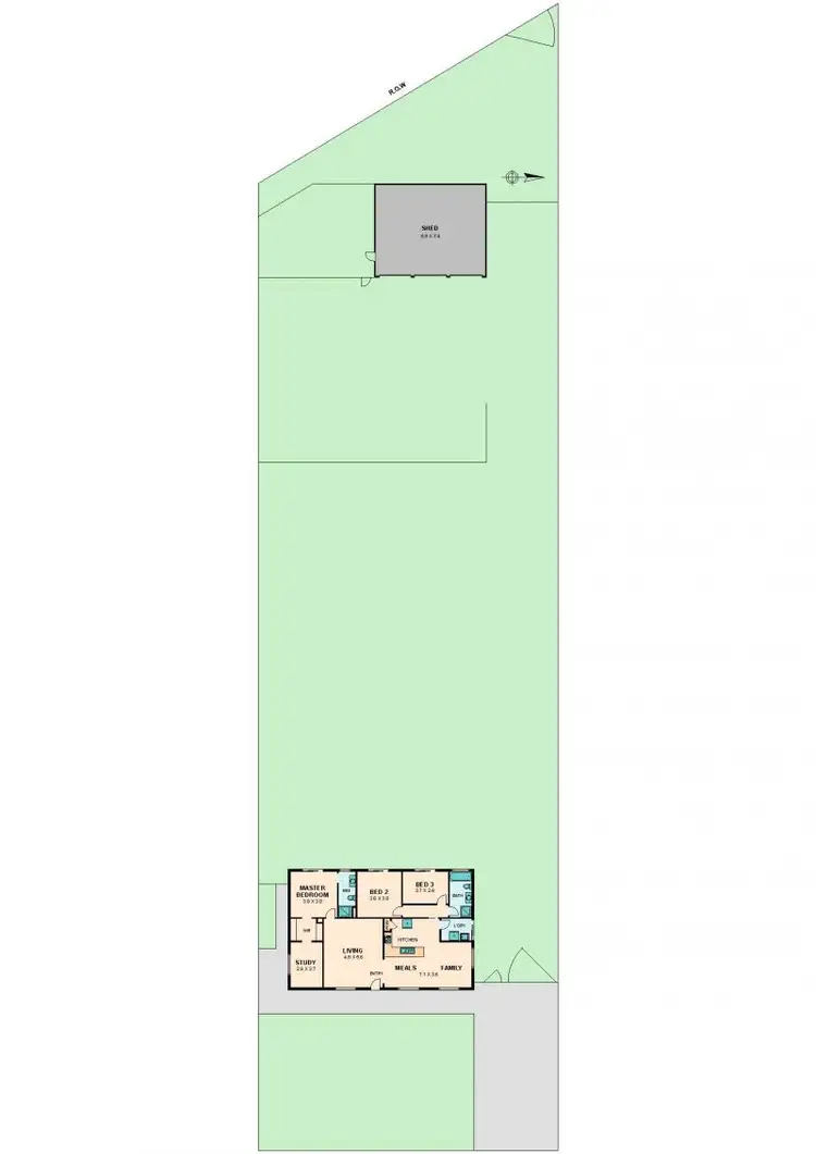 Floorplan of Homely house listing, 27B BADEN DRIVE, Heathcote Junction VIC 3758