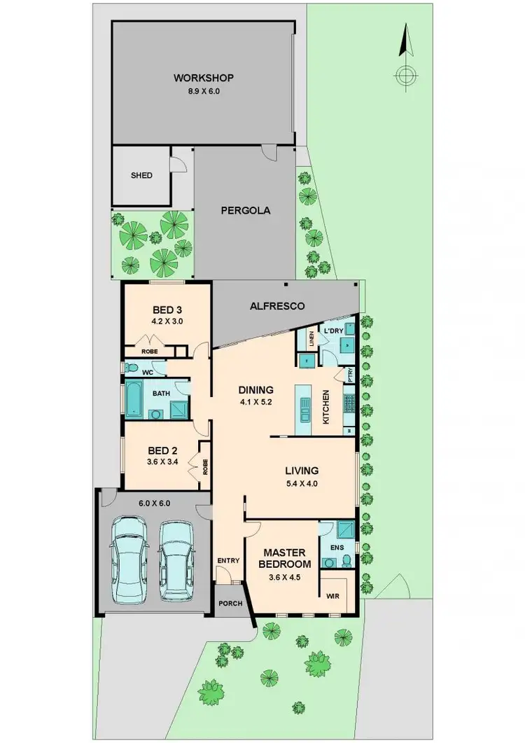 Floorplan of Homely house listing, 4 MCLEOD COURT, Wallan VIC 3756