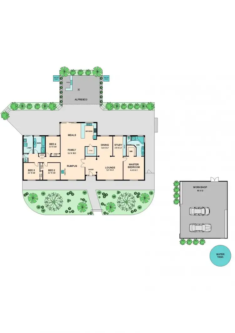 Floorplan of Homely house listing, 8 CURRY ROAD, Kilmore VIC 3764