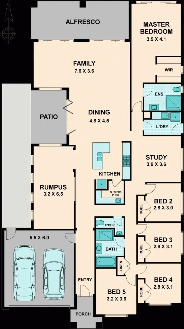 Floorplan of Homely house listing, 84 VALLEY DRIVE, Hidden Valley VIC 3756