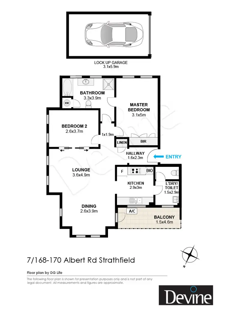 Floorplan of Homely apartment listing, 7/168-170 Albert Road, Strathfield NSW 2135