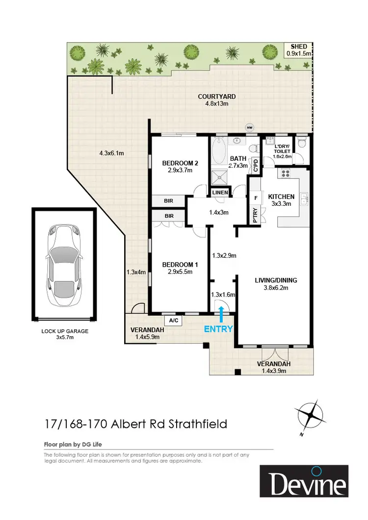 Floorplan of Homely apartment listing, 17/168-170 Albert Road, Strathfield NSW 2135
