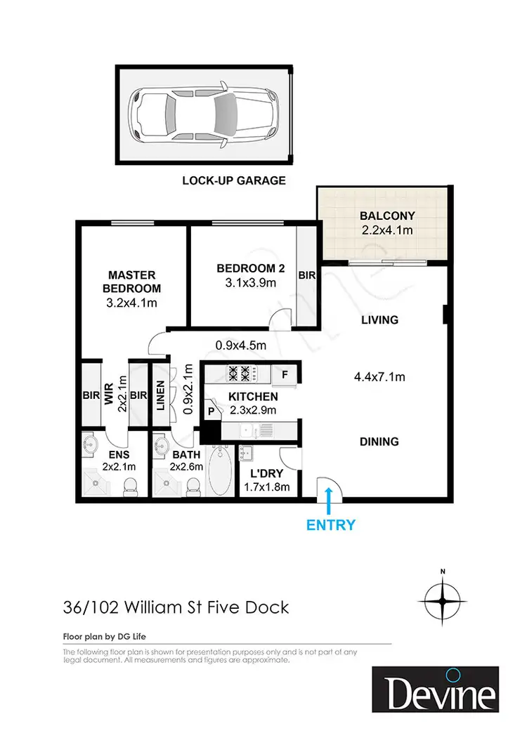 Floorplan of Homely apartment listing, 36/102 William Street, Five Dock NSW 2046