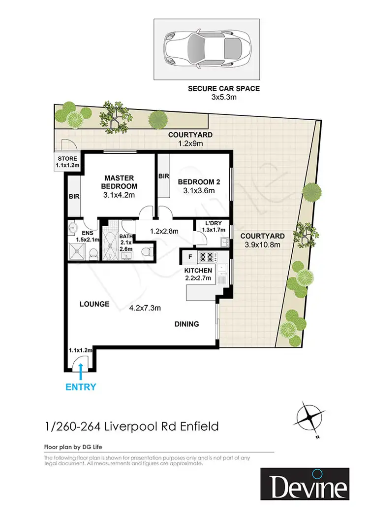 Floorplan of Homely apartment listing, 1/260 Liverpool Road, Enfield NSW 2136