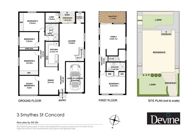 Floorplan of Homely house listing, 3 Smythes Street, Concord NSW 2137