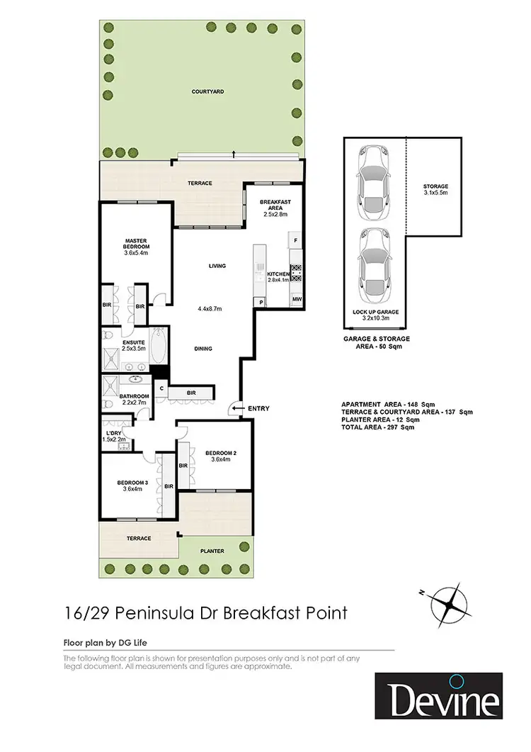 Floorplan of Homely apartment listing, 16/29 Peninsula Drive, Breakfast Point NSW 2137