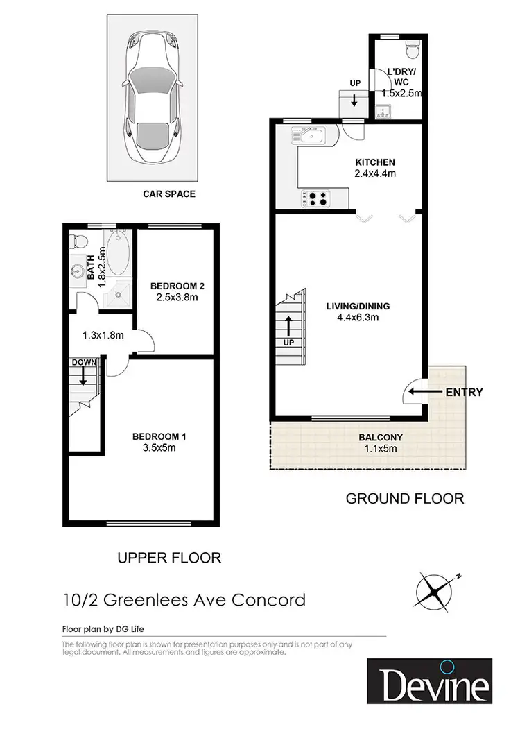 Floorplan of Homely townhouse listing, 10/2 Greenlees Avenue, Concord NSW 2137