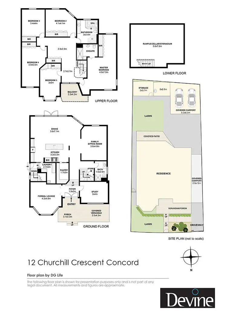 Floorplan of Homely house listing, 12 Churchill Crescent, Concord NSW 2137