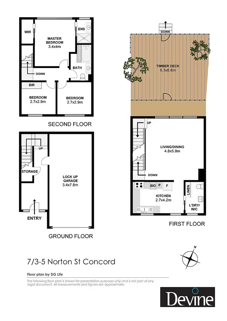Floorplan of Homely townhouse listing, 7/3-5 Norman Street, Concord NSW 2137
