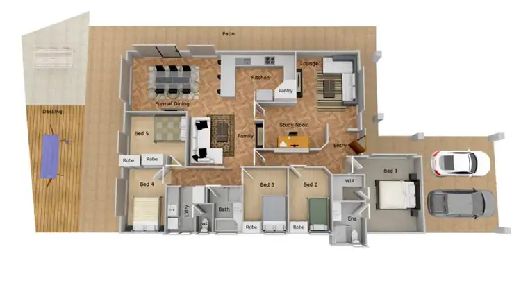Floorplan of Homely house listing, 8 Uralla Close, Beckenham WA 6107