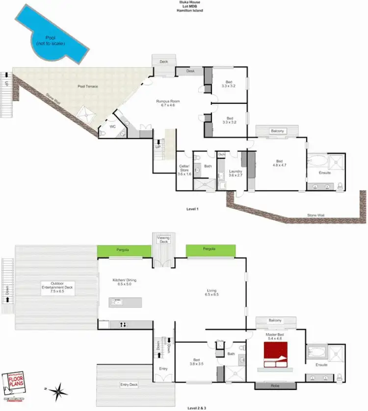 Floorplan of Homely house listing, 6 Whitsunday Boulevard, Hamilton Island QLD 4803