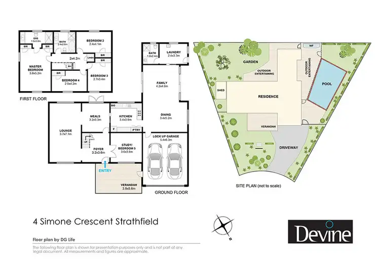 Floorplan of Homely house listing, 4 Simone Crescent, Strathfield NSW 2135