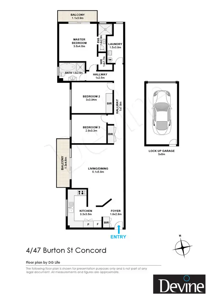 Floorplan of Homely apartment listing, 4/47 Burton Street, Concord NSW 2137