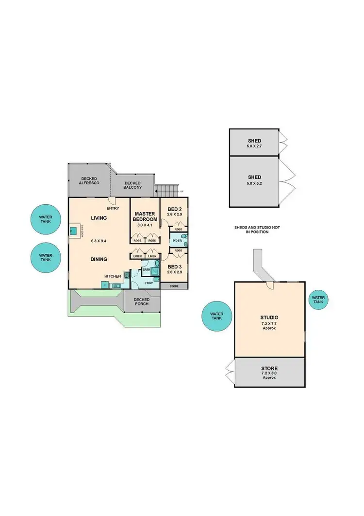 Floorplan of Homely house listing, 630 STEELES ROAD, Broadford VIC 3658