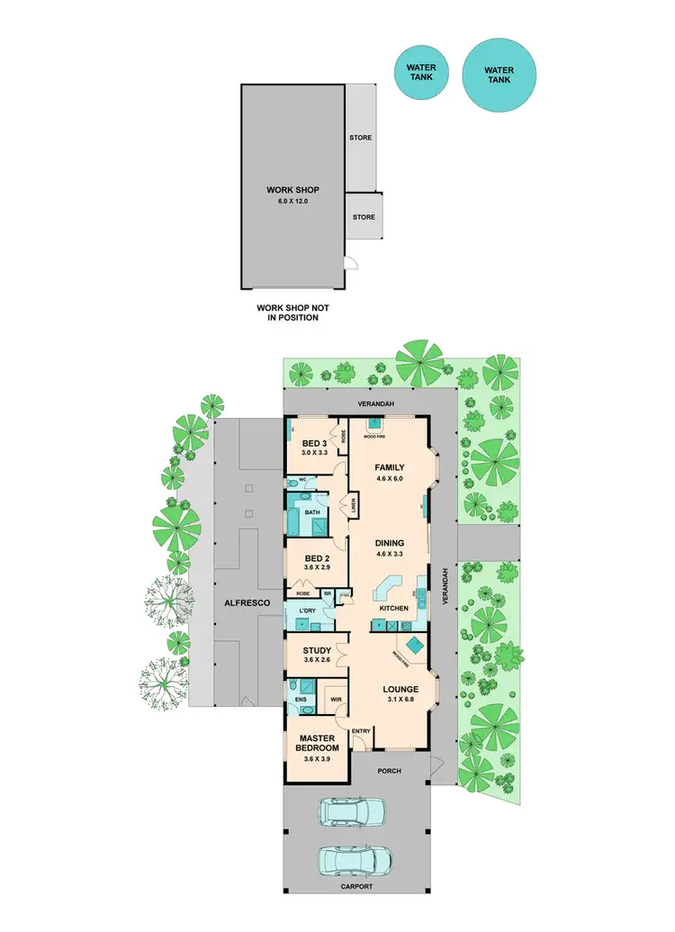 Floorplan of Homely house listing, 5 McDONALD DRIVE, Wandong VIC 3758