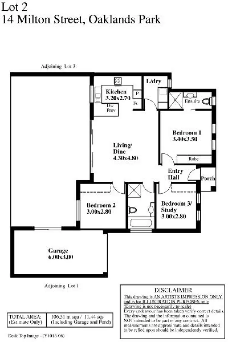 Floorplan of Homely house listing, 14A Milton Street, Oaklands Park SA 5046