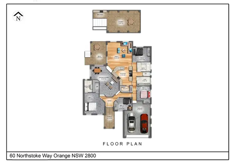Floorplan of Homely house listing, 60 Northstoke Way, Orange NSW 2800