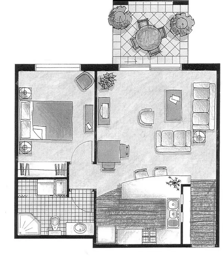 Floorplan of Homely unit listing, 33/300 Sir Fred Schonell Drive, St Lucia QLD 4067