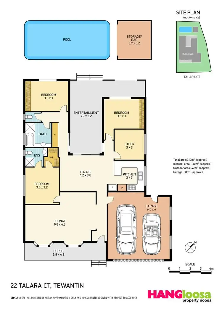 Floorplan of Homely house listing, 22 Talara Court, Tewantin QLD 4565