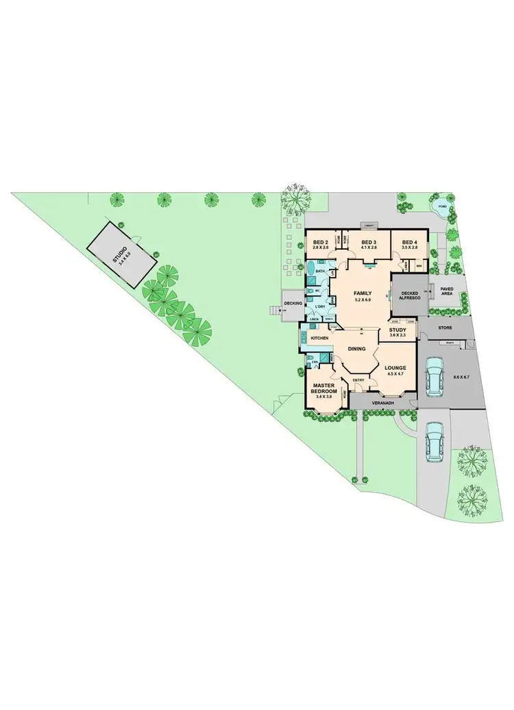 Floorplan of Homely house listing, 3 HICKEY COURT, Seymour VIC 3660