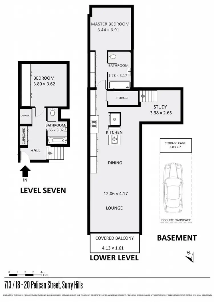 Floorplan of Homely apartment listing, 713/18-20 Pelican Street, Surry Hills NSW 2010