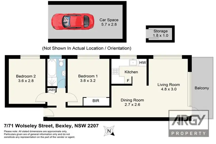 Floorplan of Homely unit listing, 7/71 Wolseley Street, Bexley NSW 2207