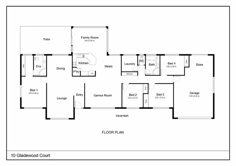 Floorplan of Homely house listing, 10 Gladewood Court, Samford Valley QLD 4520