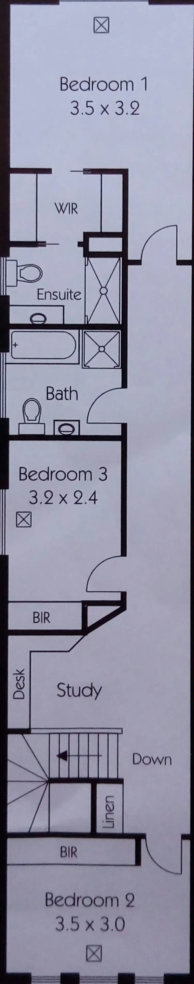 Floorplan of Homely townhouse listing, 80 Mary Street, Unley SA 5061