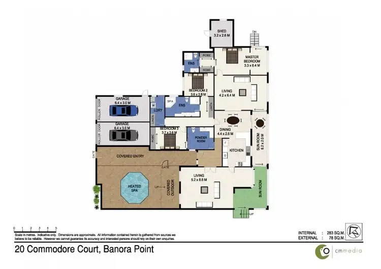 Floorplan of Homely house listing, 20 Commodore Court, Banora Point NSW 2486