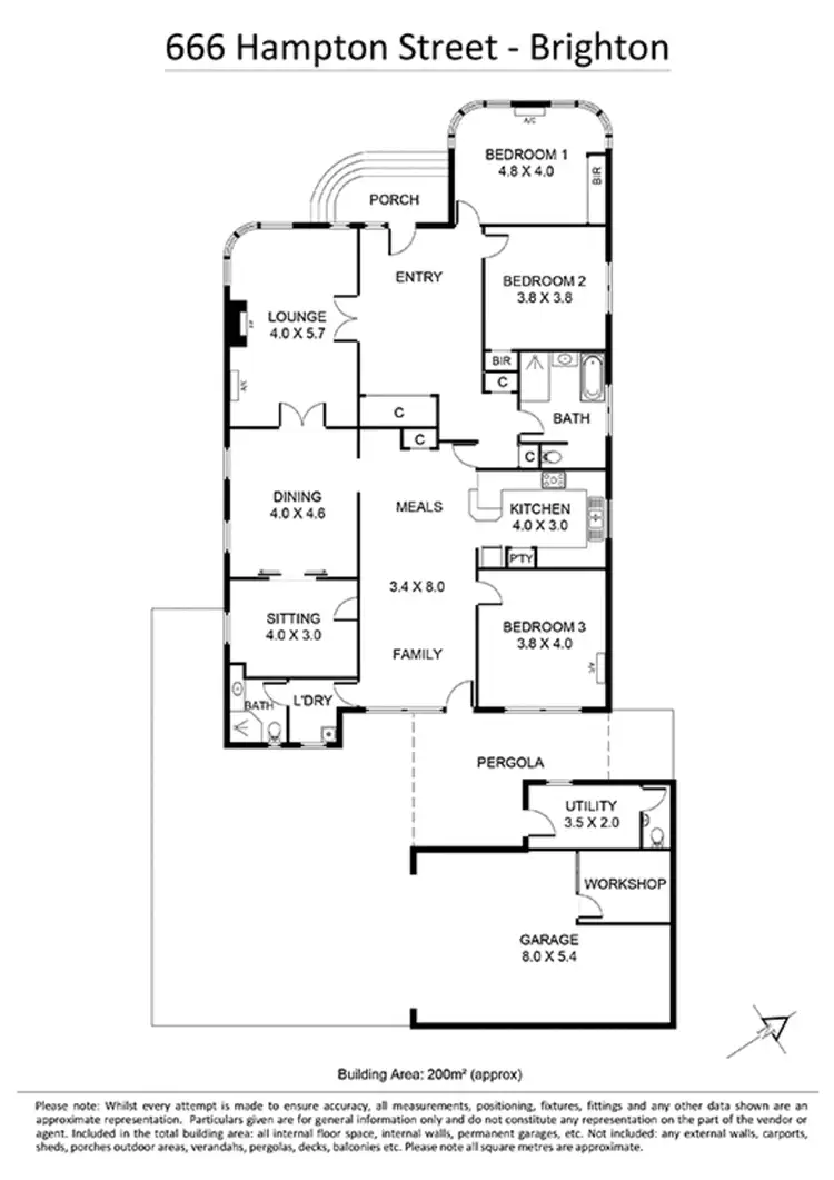 Floorplan of Homely house listing, 666 Hampton Street, Brighton VIC 3186