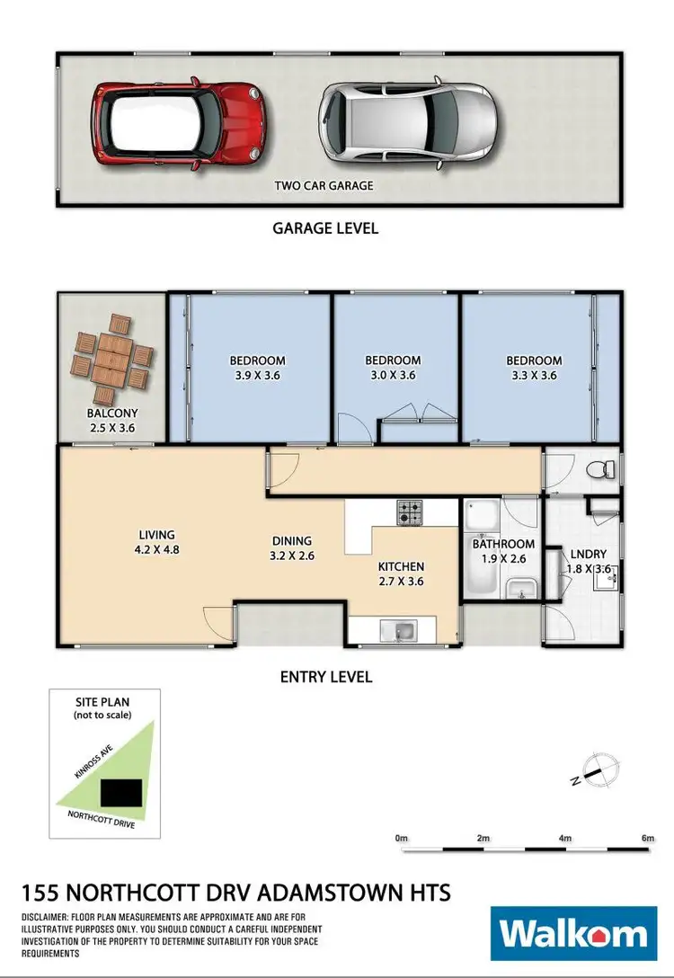 Floorplan of Homely house listing, 155 Northcott Dr, Adamstown Heights NSW 2289