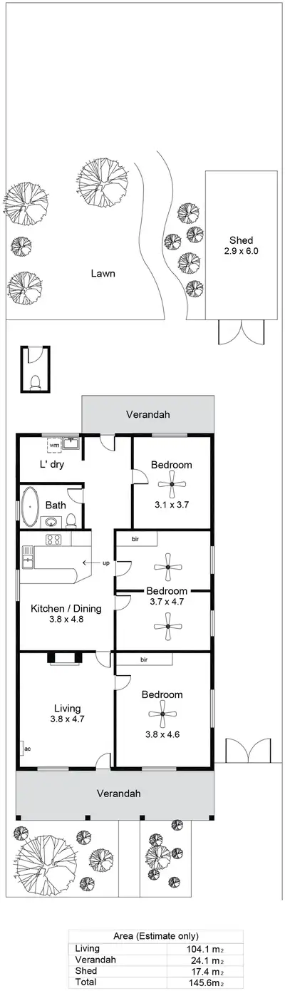 Floorplan of Homely house listing, 10 Alfred Street, Peterhead SA 5016