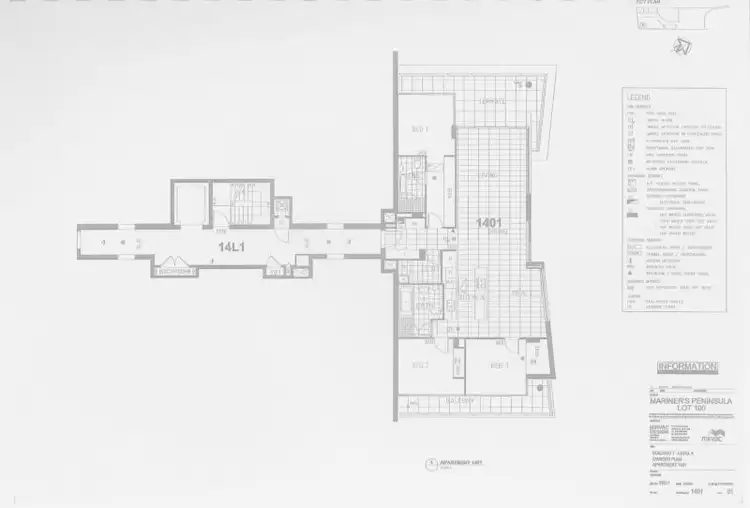 Floorplan of Homely apartment listing, 1401/6 Mariners Drive, Townsville City QLD 4810