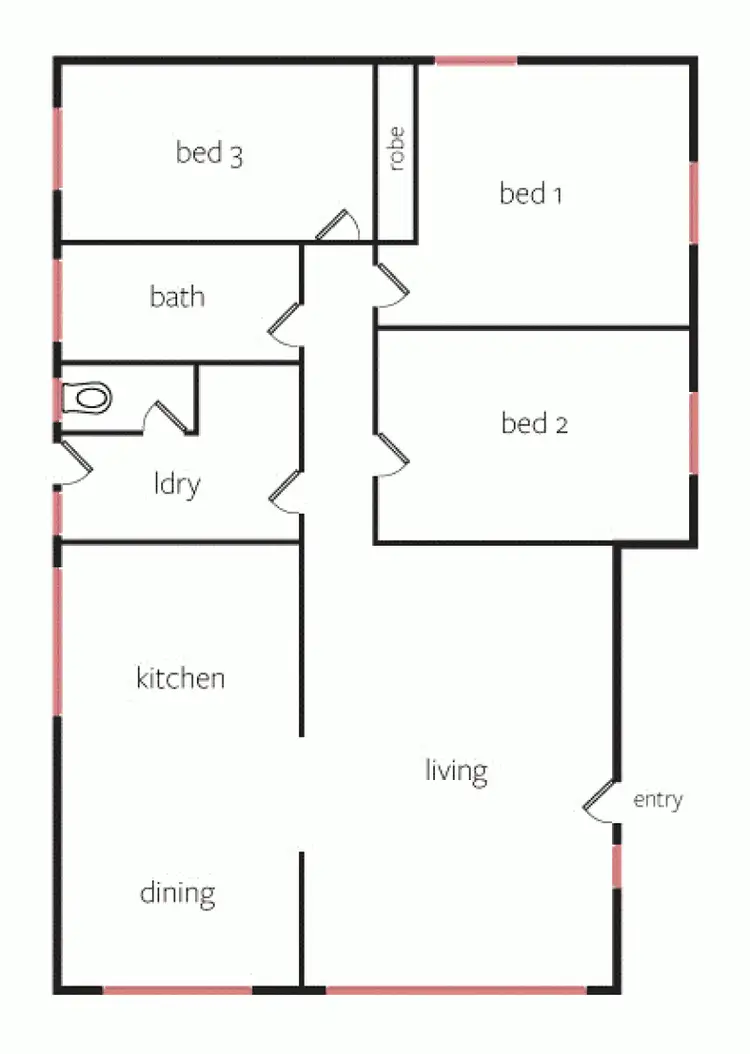 Floorplan of Homely house listing, 3 Noske Place, Horsham VIC 3400