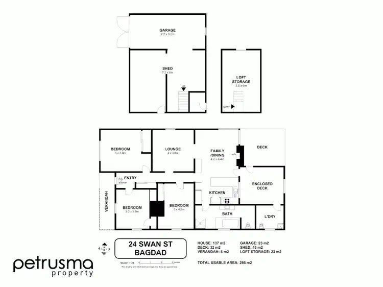 Floorplan of Homely house listing, 24 Swan Street, Bagdad TAS 7030