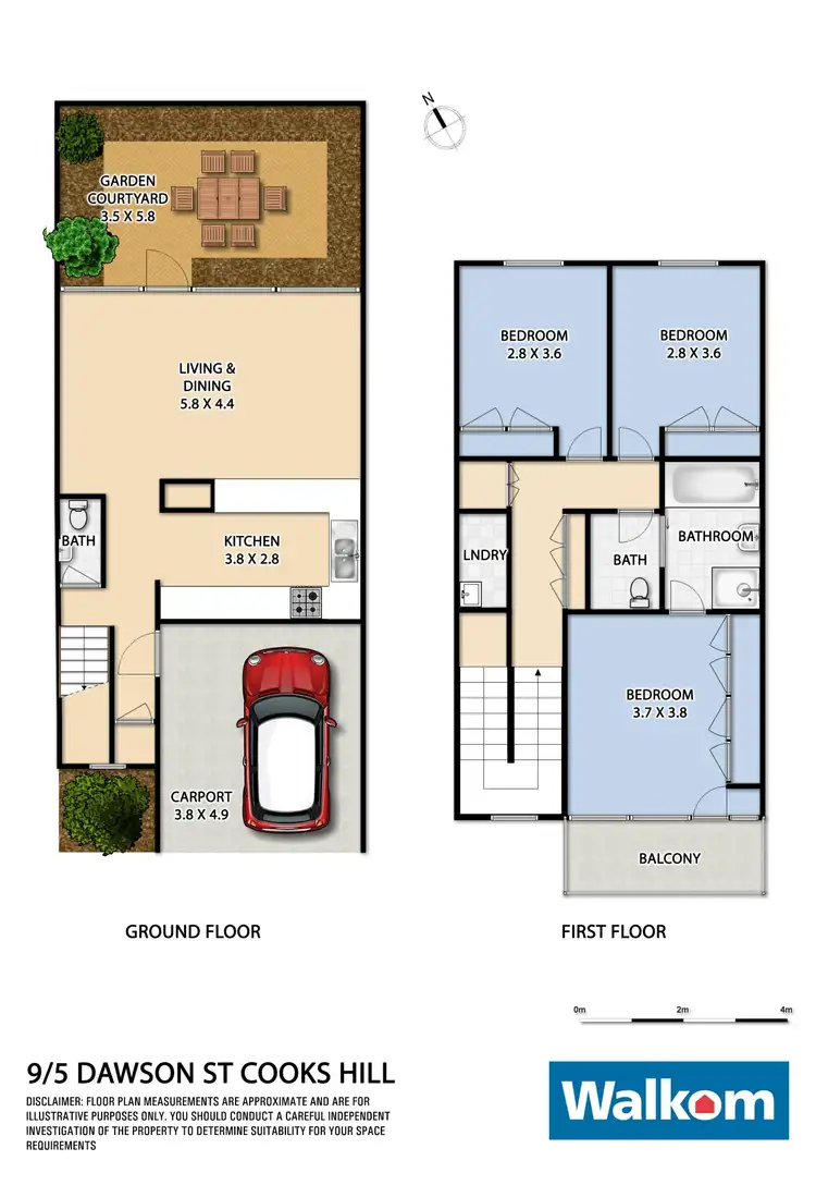Floorplan of Homely house listing, 9/5 Dawson Street, Cooks Hill NSW 2300