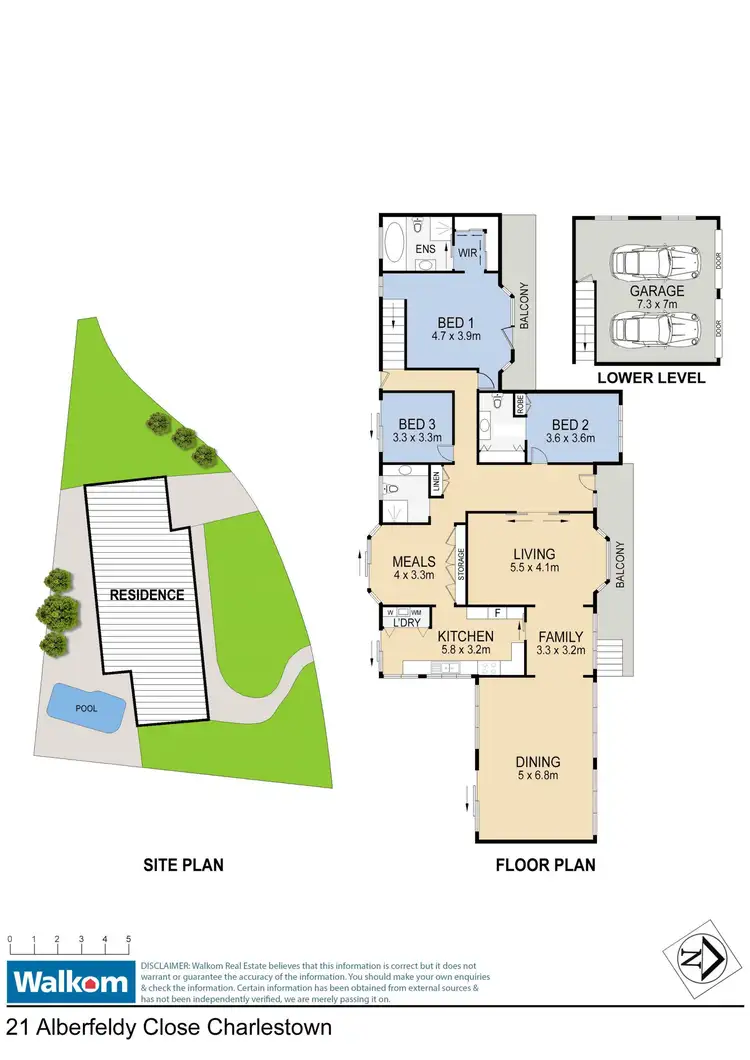 Floorplan of Homely house listing, 21 Aberfeldy Close, Charlestown NSW 2290
