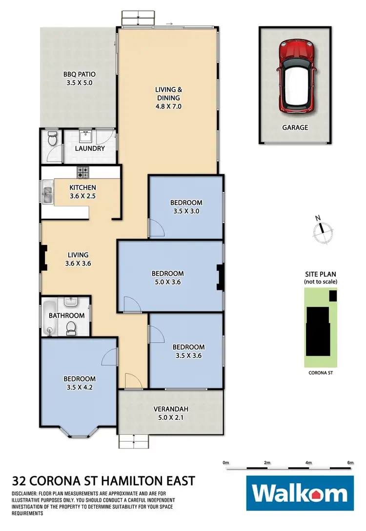 Floorplan of Homely house listing, 32 Corona Street, Hamilton East NSW 2303
