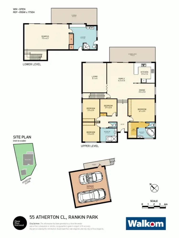Floorplan of Homely house listing, 55 Atherton Close, Rankin Park NSW 2287