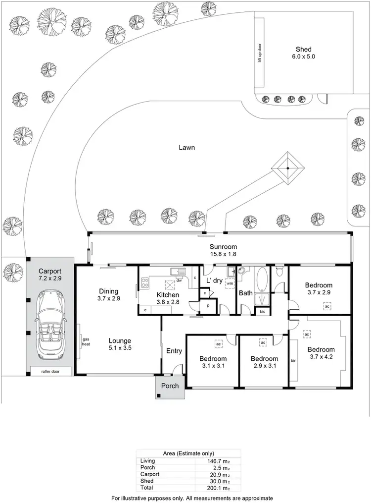 Floorplan of Homely house listing, 12 Black Road, Flagstaff Hill SA 5159
