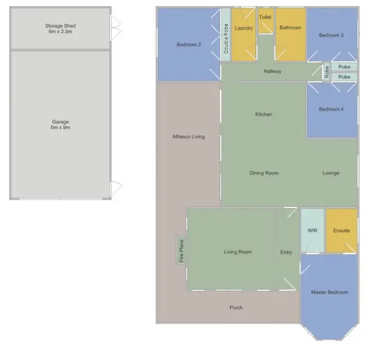 Floorplan of Homely house listing, 4 McMillan Drive, Warragul VIC 3820