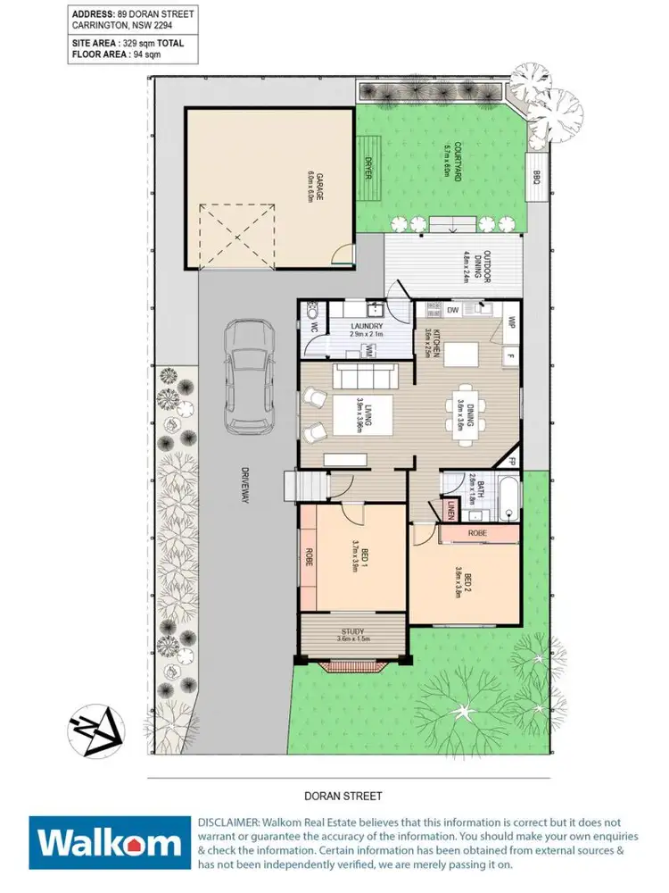 Floorplan of Homely house listing, 89 Doran Street, Carrington NSW 2294