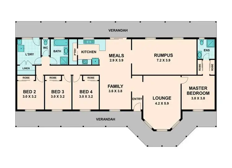Floorplan of Homely house listing, 20 Roditis Avenue, Broadford VIC 3658