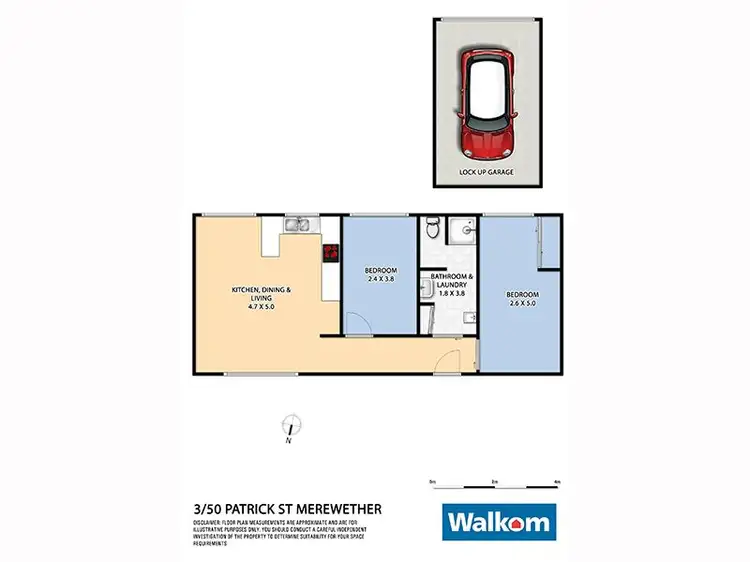Floorplan of Homely unit listing, 3/50 Patrick Street, Merewether NSW 2291