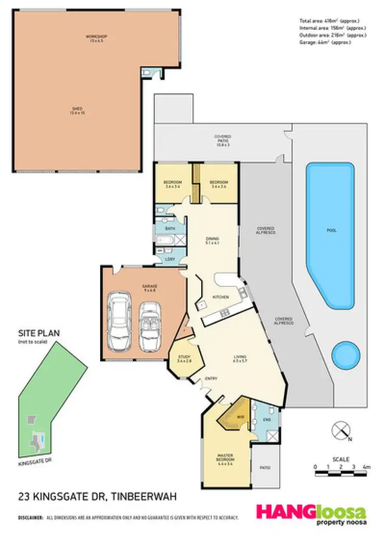Floorplan of Homely house listing, 23 Kingsgate Drive, Tinbeerwah QLD 4563