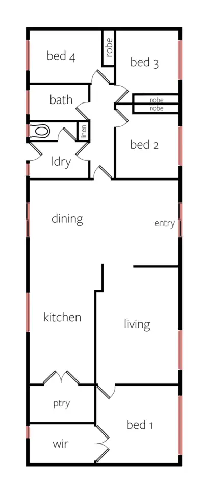 Floorplan of Homely house listing, 4303 Henty Highway, Haven VIC 3400