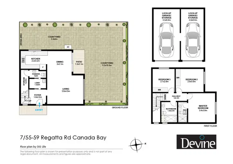 Floorplan of Homely townhouse listing, 7/55-59 Regatta Road, Canada Bay NSW 2046